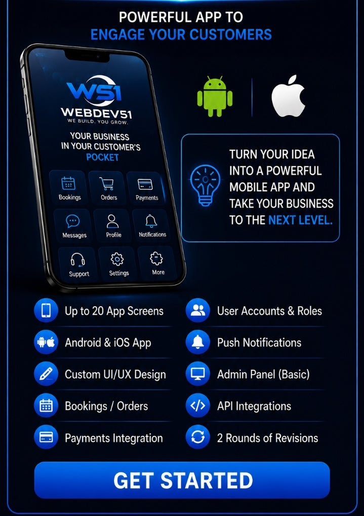 MOBILE APP PACKAGE — R5,000