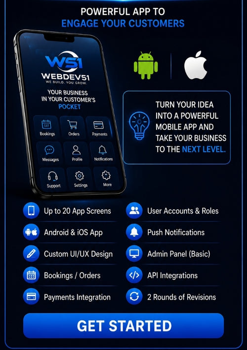 MOBILE APP PACKAGE — R5,000